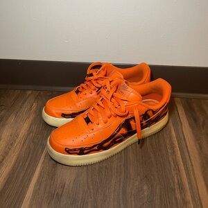 Nike Air Force 1 “Orange Skeleton” Sneakers